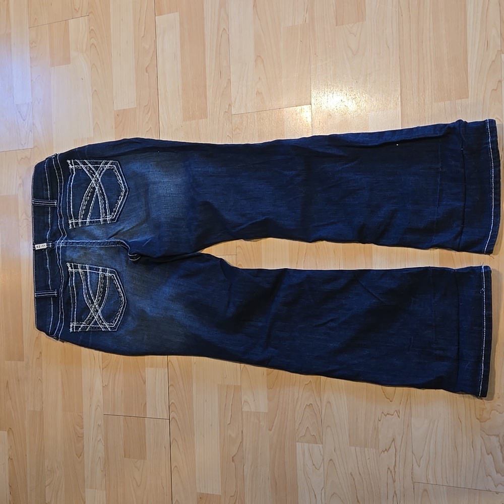 Ariat R.E.A.L. Mid Rise Stretch Entwined Boot Cut Jeans 34R - Picture 4 of 16